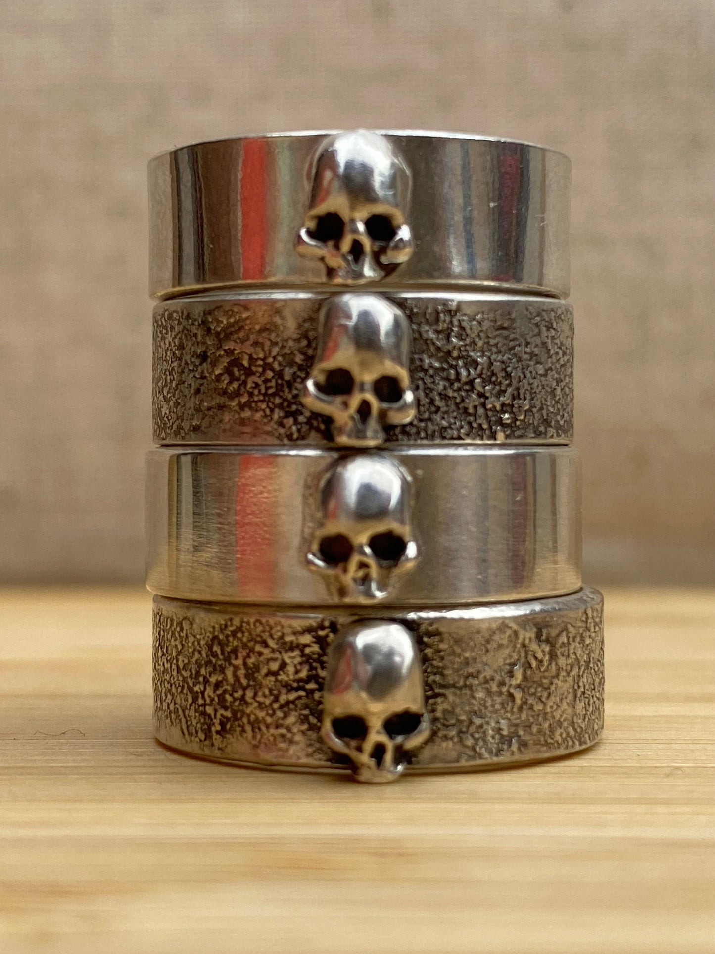 Sterling Silver Skull Rings - Made to Order