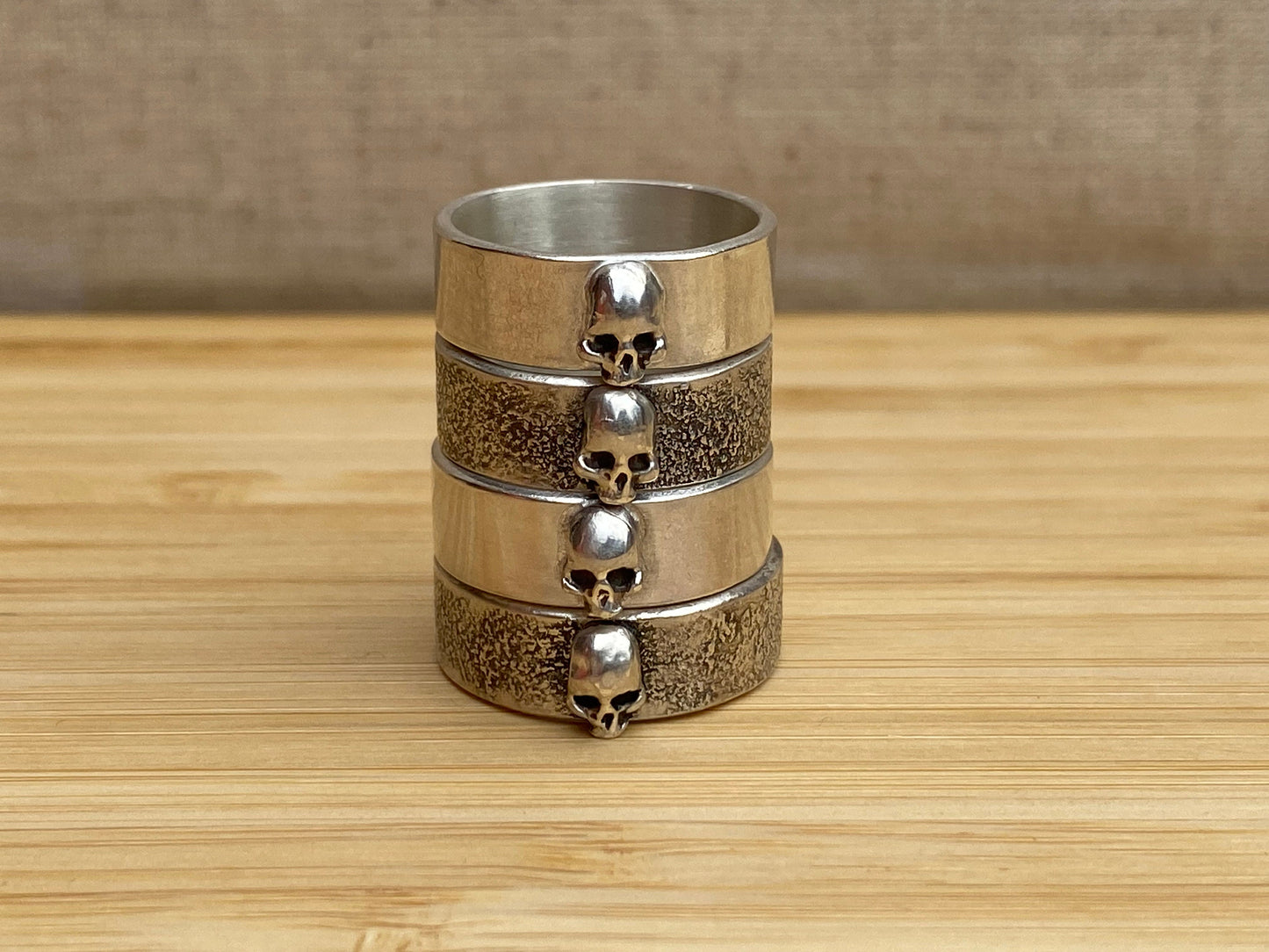 Sterling Silver Skull Rings - Made to Order